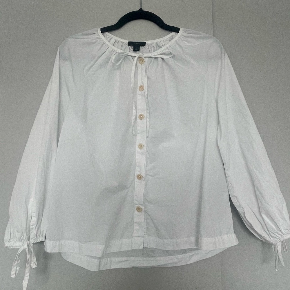 J. Crew White Blouse